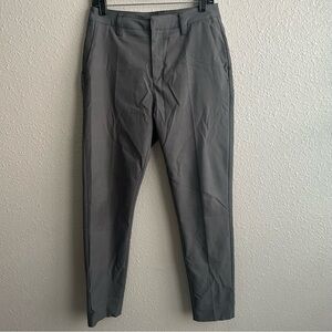 BYLT Gray Executive Slim Tapered Performance Chino Pants